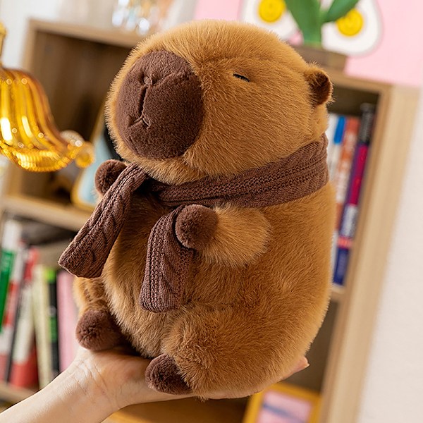 Halsduk Capybara Plyschleksak Capybara Gosedjur Plyschleksak 35cm