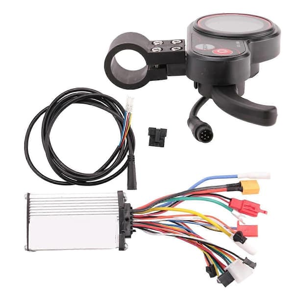 48V 500W Controller MR-100 LCD Display Måler Dashboard Kit til Elektrisk Scooter Tilbehør Silverblack