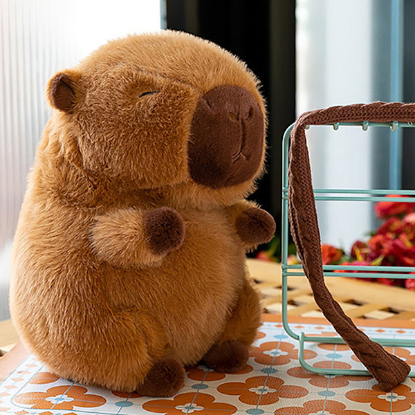 Halsduk Capybara Plyschleksak Capybara Gosedjur Plyschleksak 45cm