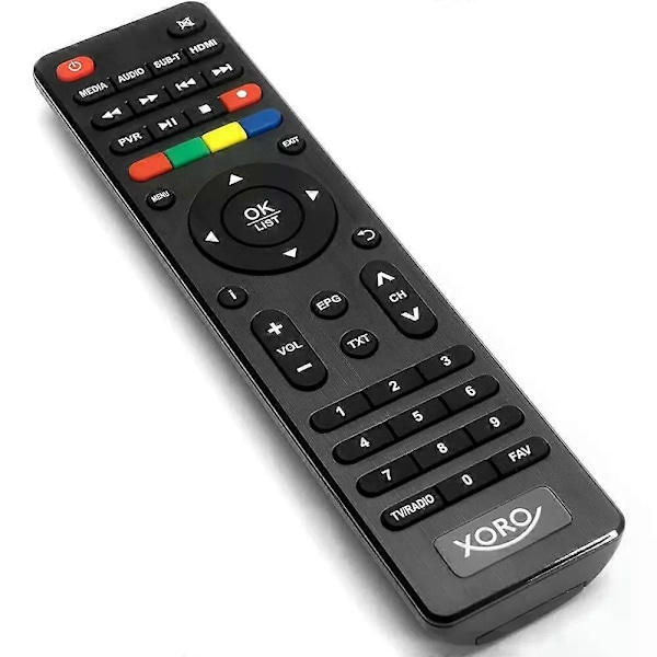 Ny Original Fjernbetjening Til Xoro Digital SAT HDReceiver HRT 8730 HRT 8772 HRK 7672