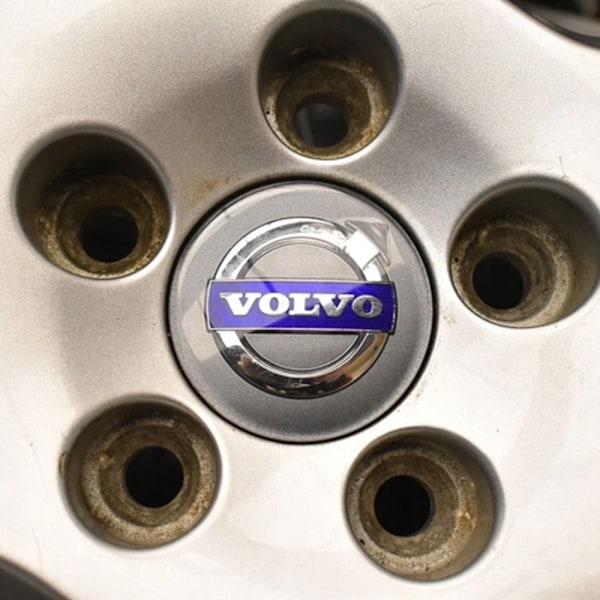 4-pack - Volvo Navkapslar / Hjulnavsemblem - Bil 70 70 64mm Grey