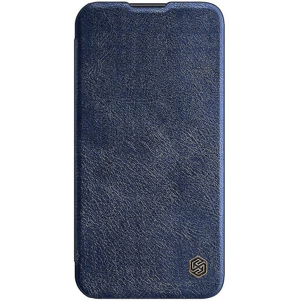 Nillkin Qin Series Pro -nahkakotelo iPhone 13 Pro Maxille, sininen