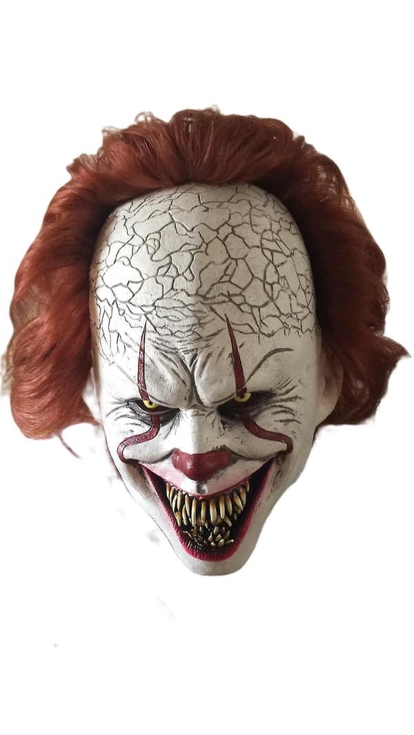 Klovnemaske Latex Horror Cosplay Prop Halloween Voksen