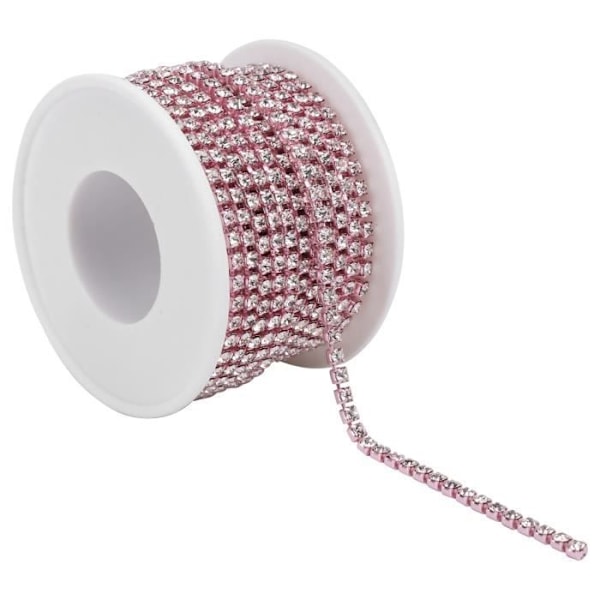 JILA Rhinestone Kjede Rhinestone Kjede DIY Håndverk Klø-Sy Tilbehørsett Blonder Kjede Rosa Klø Kjede SS12