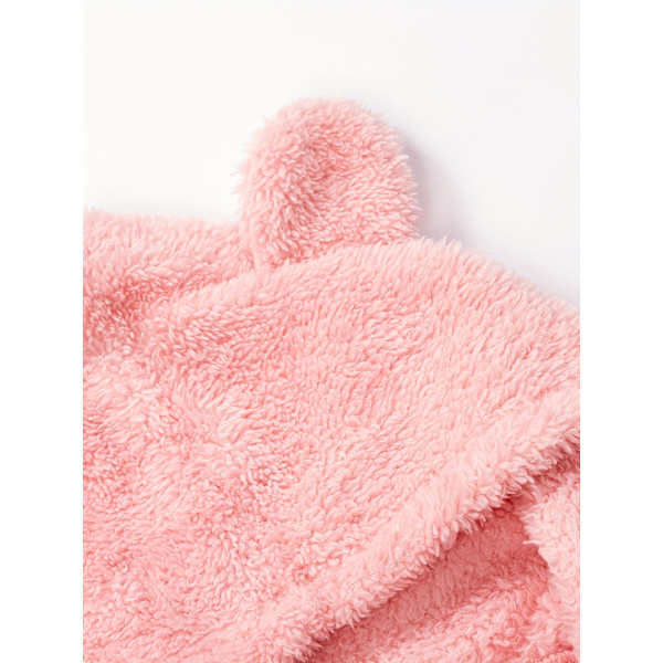 Fuzzy Jumpsuit Pyjamas med hætte, langærmet lynlås, behagelig LanguageCJY language language S