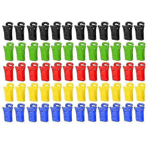 60 sock clips compatible with washing machine and dryer, sock clips Multicolor Multicolor Multicolor