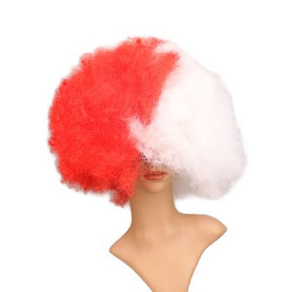 Afro Kihara Joker-peitto VALKOINEN&PUNAINEN white&red
