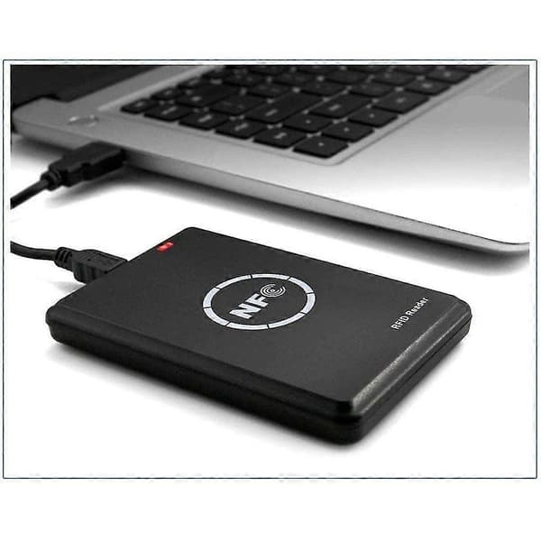 Rfid Nfc Kopimaskin Duplikator Nøkkelbrikke Smartkortleser Skriver 13.56mhz Kryptert Programmerer Us black