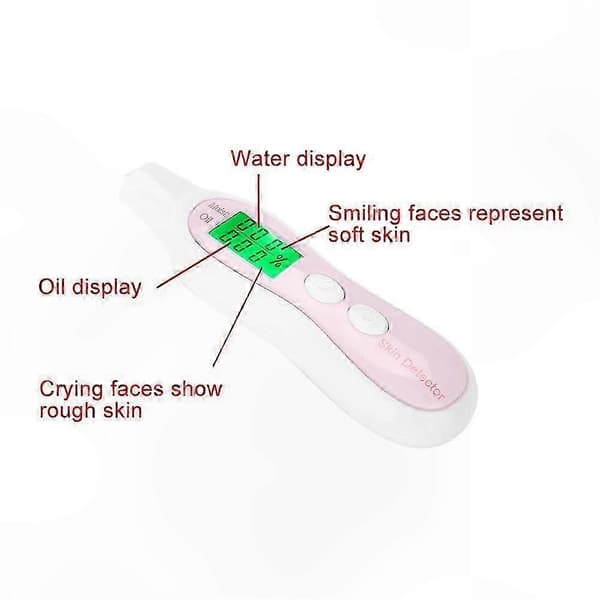 Digital hudanalyseapparat med LCD-display white 13cm