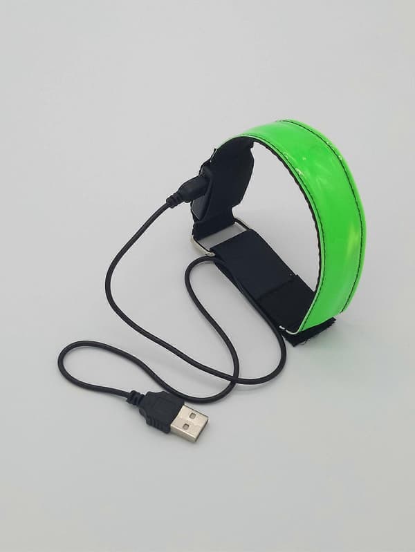 Oppladbart LED-armbånd, joggelysbelte, løpesikkerhetslys, barn