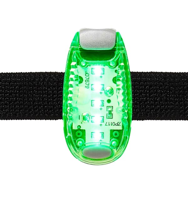 2 LED sikkerhetslys klips på synlighet løping jogging gåing