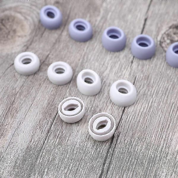 Anti-Slip ørepropper til trådløse høretelefoner - Bløde silikone ørepropper, kompatible med Galaxy Buds Pro, sølv