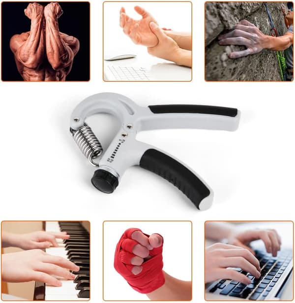 Håndtræner, håndgrebstræner, justerbar grebsstyrketræner til underarms træning
