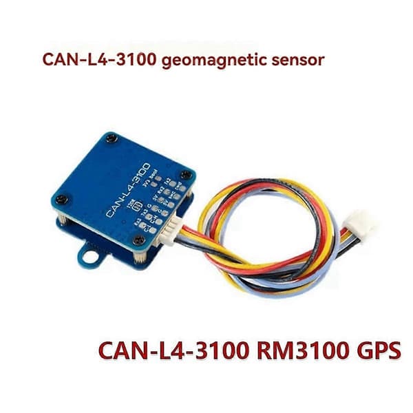 CAN-L4-3100 Magnetometer RM3100 GPS Geomagnetic Sensor High Resolution Low Power Consumption Model Aircraft Drone CJY Blue
