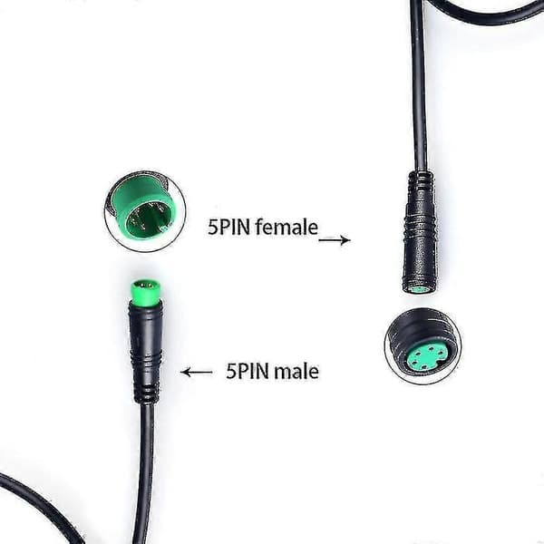 Elektrisk Cykel Ebike 5 Pin Han Til Han Display Forlængerkabel Stik Til Midter Motor Bbs01/bbs