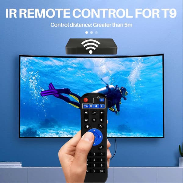 IR-fjernkontroll for T95MAX T9 T95Z PLUS MAX Android TV-boks Black
