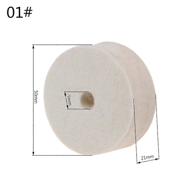 2/4 Tum Poleringsslipning Ullfilt Hjul Polermaskin Slipskiva Pad F 4 inch