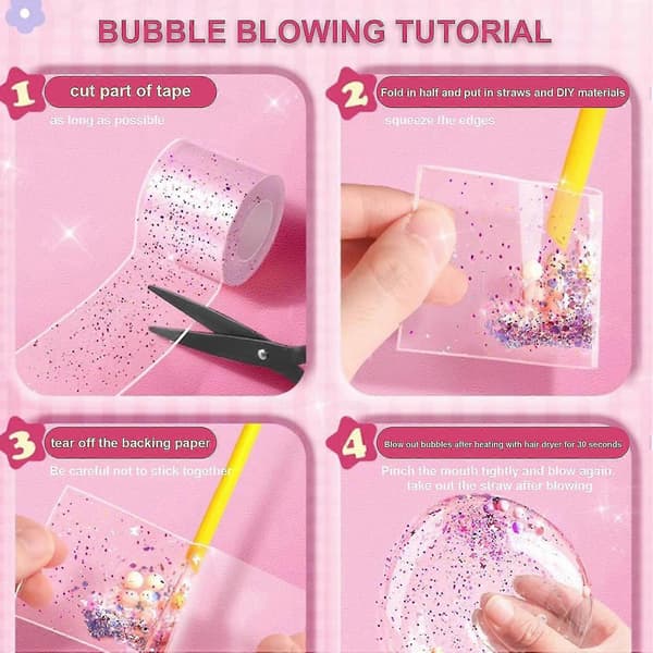 Nano Tape Boble Kit til Børn med Video Tutorials