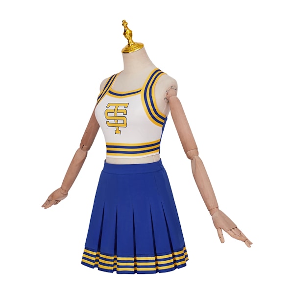 Taylor Cosplay Shake It Off Cheerleader Uniform Swift Kostume High School Cheerleading Crop Top med Mini Skørt Halloween outfit dragt suit XL