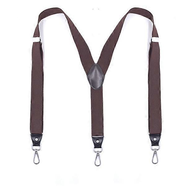 Stærke seler til mænd, 3,5 cm brede ElastStraps med roterende kroge, perfekte til jeans