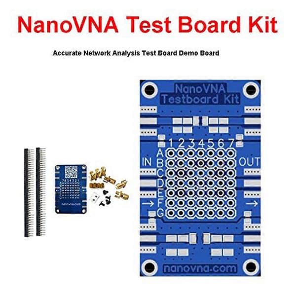 NanoVNA Vector Network Analyzer Test Board Kit for NanoVNA Network Analysis Test Board Demo Board blue