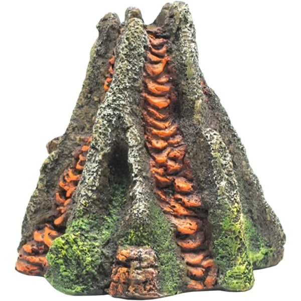 Vulkan Bobler Akvarium Vulkan Ornament Luftstein Bobler Akvarium Dekor Akvarium Luft Vulkansk