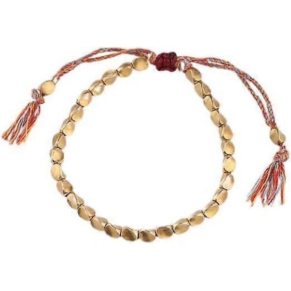 Tibetansk Kobber Armbånd til Mænd og Kvinder, Buddhistisk Lykkearmbånd til Forebyggelse af Gigt, Beskyttelse og Velsignelse for Mænd og Kvinder, [HK]