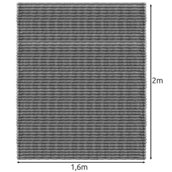 Dobbeltsidet Tæppe - 1,6x2 m