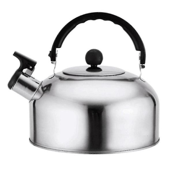 3L Ruostumattomasta teräksestä valmistettu vihellyspannu induktioliedelle, kaasuliedelle, teepannu, keittiötarvikkeet, Chaleira vihellyspannu hopea hopea Silver 3L