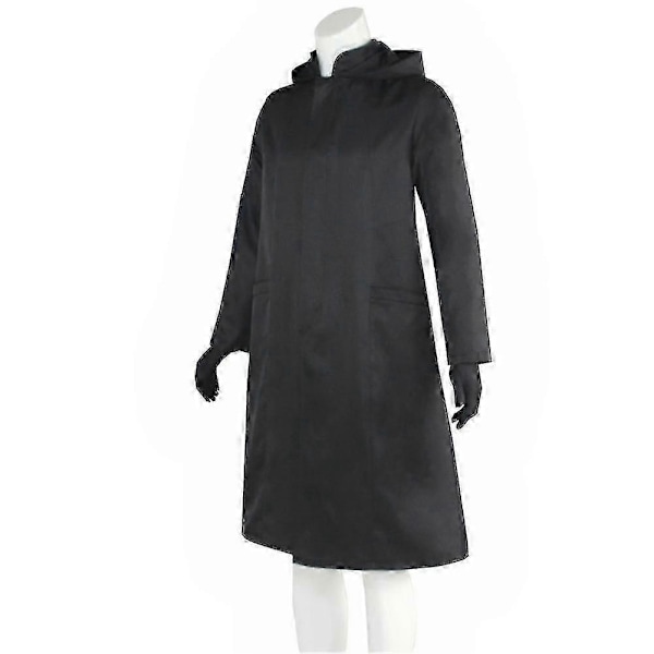 Squid Game Cosplay Kappe Boss Trenchcoat Og Læderhandsker Le E Byunghun Tv Drama Kostumer Sort Frakke Uniformsæt Halloween CDSH 3XL
