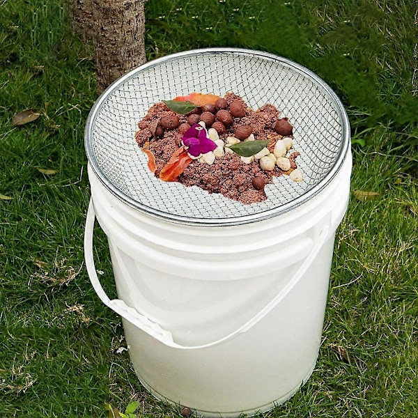 Hagesand Jord Kompost Sil, Sil for Sand Steiner Jord Kompost, for 5 Gallon Bøtte (1/4 Tomme)