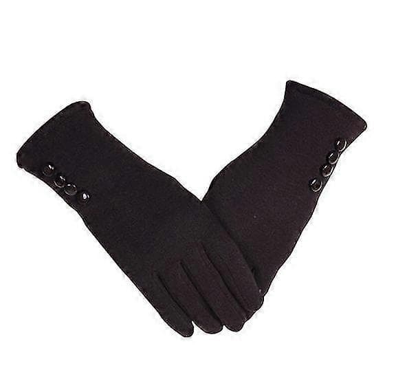 Tjocka Varma Gary Deerskin Sammet Vinter Touch Screen Handskar för Dam