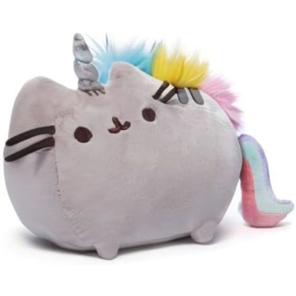 Premium Plysch Unicorn Katt Plyschdjur, Regnbåge, 1st