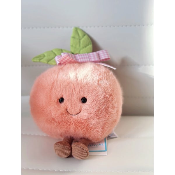 Sommarrea Amuseable Peach Mjukisdjur Plysch Helt Ny Sällsynt-4