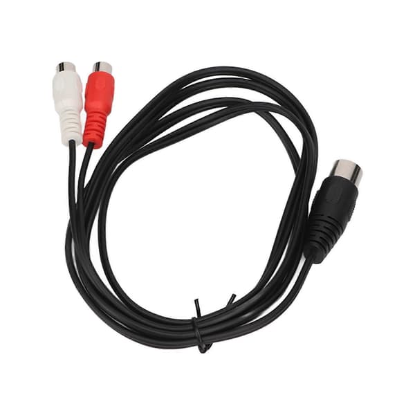 Din 7pin Han Til 2rca Hun Kabel Ren Kobbertråd Kerne Lydadapter Kabel 4.9ft
