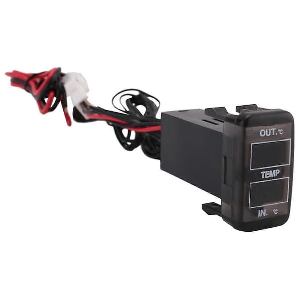 Dobbelt temperaturdisplay inde og uden for bilen Dobbelt temperatursensor til Prado Prius