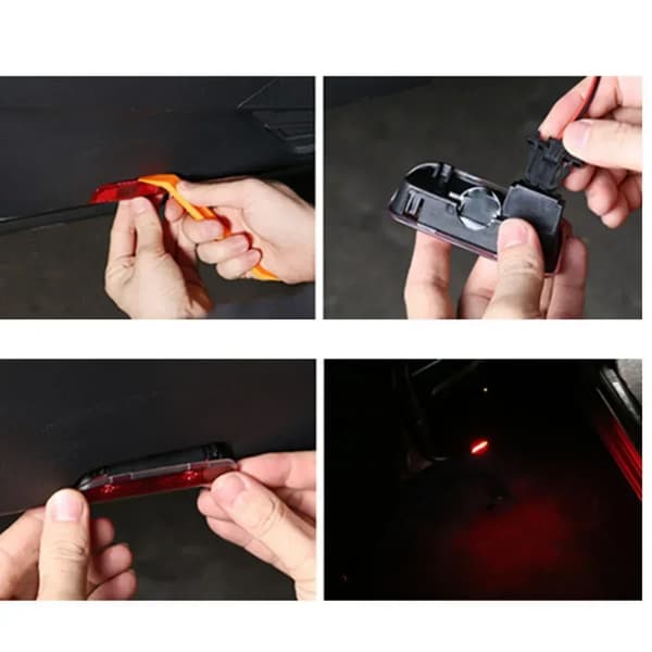 2 pcs. LED Decorative Door Light Welcome Projector Compatible with VW Passat B6 B7 Sharan CC Golf 5 6 7 Jetta Scirocco 3 Tiguan EOS GTD GTD GTE 2PCS