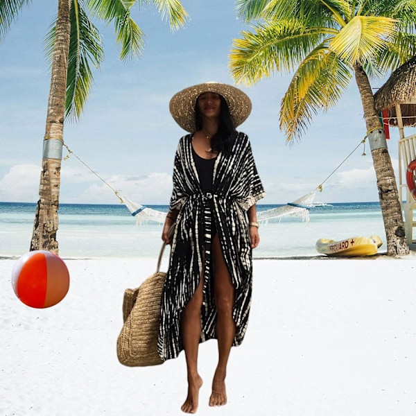 Cardigan med print, Long Beach Bikini Top