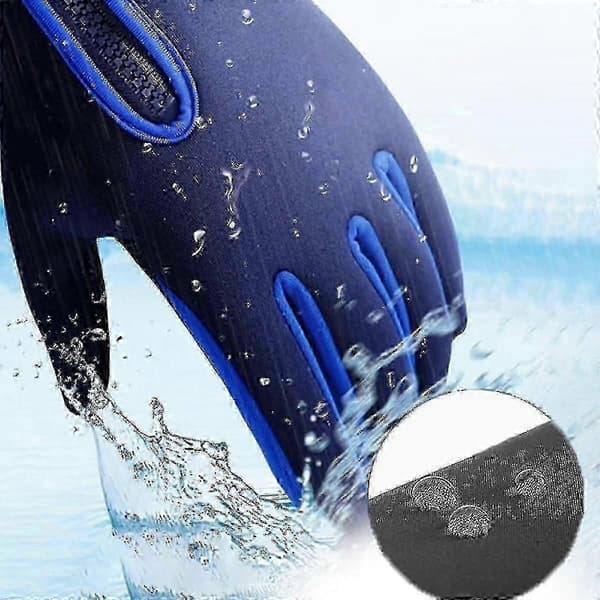Freezer Storage Gloves, Warm Winter Gloves Waterproof Touchscreen Function IDCJY Navy Blue Navy blue S