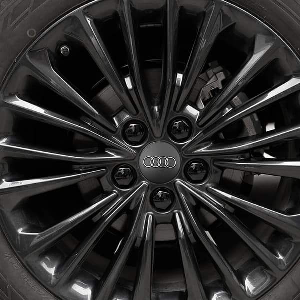Audi Center Caps / Wheel Hub Car Emblem - 4-pack 74 Silver 68 mm