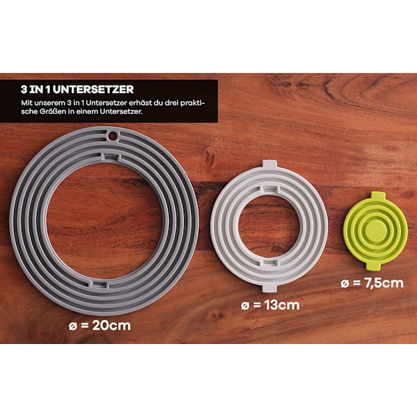 3 kpl silikonimattoja, kestävä 250 °C:seen asti - Kattila