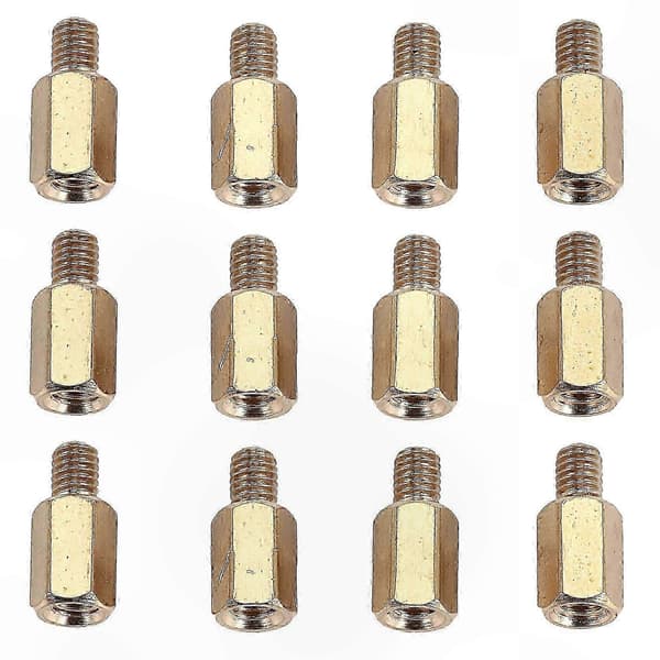50 Stykker M3 Messing Sekskantede Afstandsstykker 7mm og 4mm til PC Bundkort PCB Afstandsstykke Sæt Gold