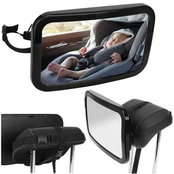 Rearview Mirror / Car Mirror - Car Mirror for Children Black