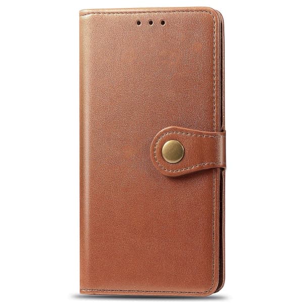 Kompatibel med Samsung Galaxy Note 20 Etui Case Retro Flip Lommebok Magnetisk Veske - Brun null ingen