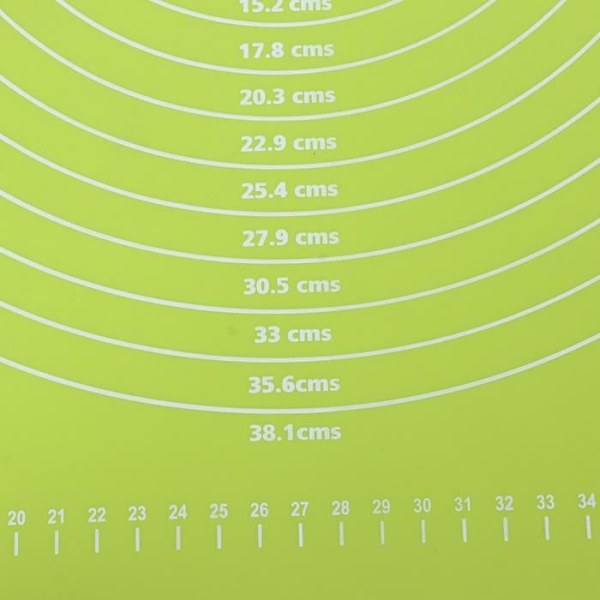 JILA Bakematte (Grønn) 64x45cm Silikon Deigmatte Ikke-klebende Høytemperaturbestandig FR Linduk Grønn
