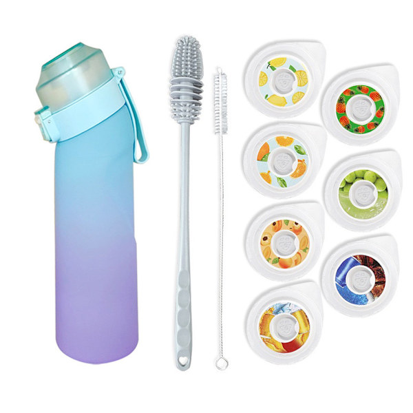 7 smags, 650ml startpakke Frugt smagsvarianter BPA fri med sugerør Vælg smagskapsel Duft 0 Sukker og vandkop Indeholder kopbørste - blå blue