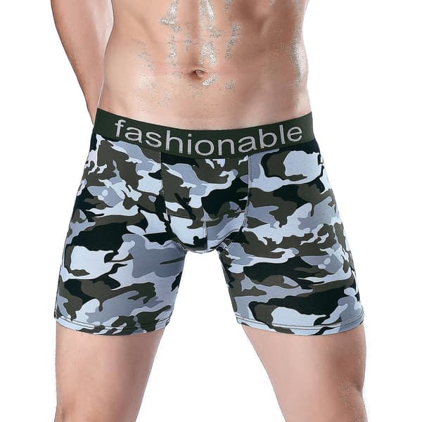 Men's Underwear Solid Color Mesh Speed Opening Super Thin Breathable Underwear Bd16274CJY Light blue Light blue L