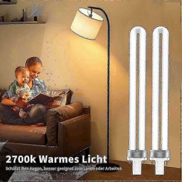 2-pack 11W CFL Varmvit 2700K 890LM 2-stifts sockel Hemmabelysning