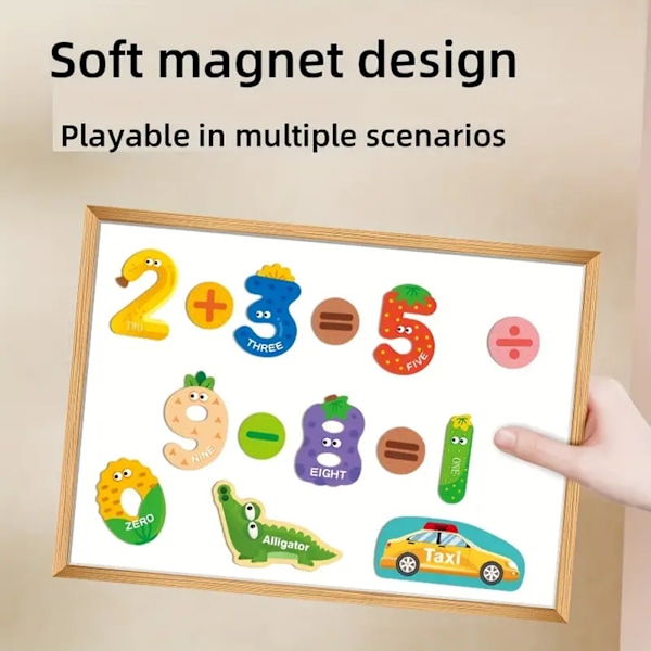 Magnetisk pussel för barn Baby kognitiv brädleksak Roligt pusselspel Leksaker för 0-3 år gamla bebisar Figure