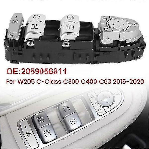 A2059056810 Electric Window Control - Driver Side for W205 C-Class CJY Silver  black